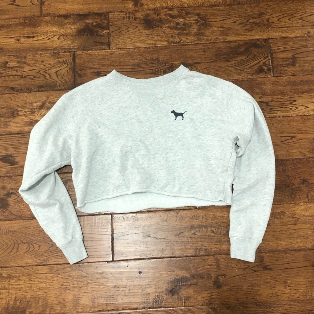PINK Cropped Sweatshirt